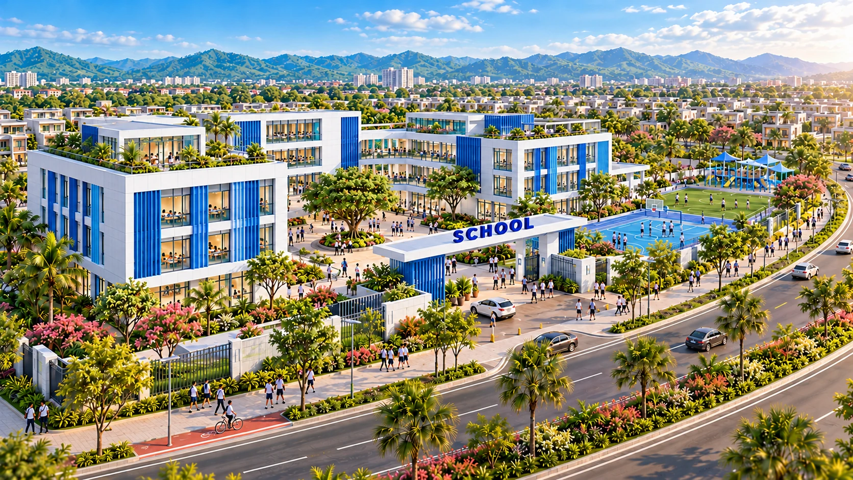 Phối cảnh Trường học liên cấp tại ION CITY